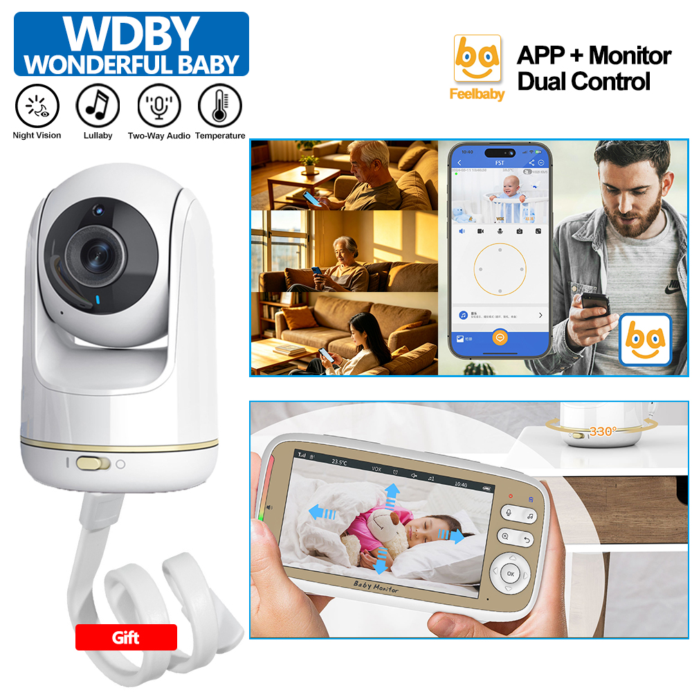 5 Inch Baby Monitor 3X Zoom PT - Audio Hd Music บทวิจารณ์และราคา