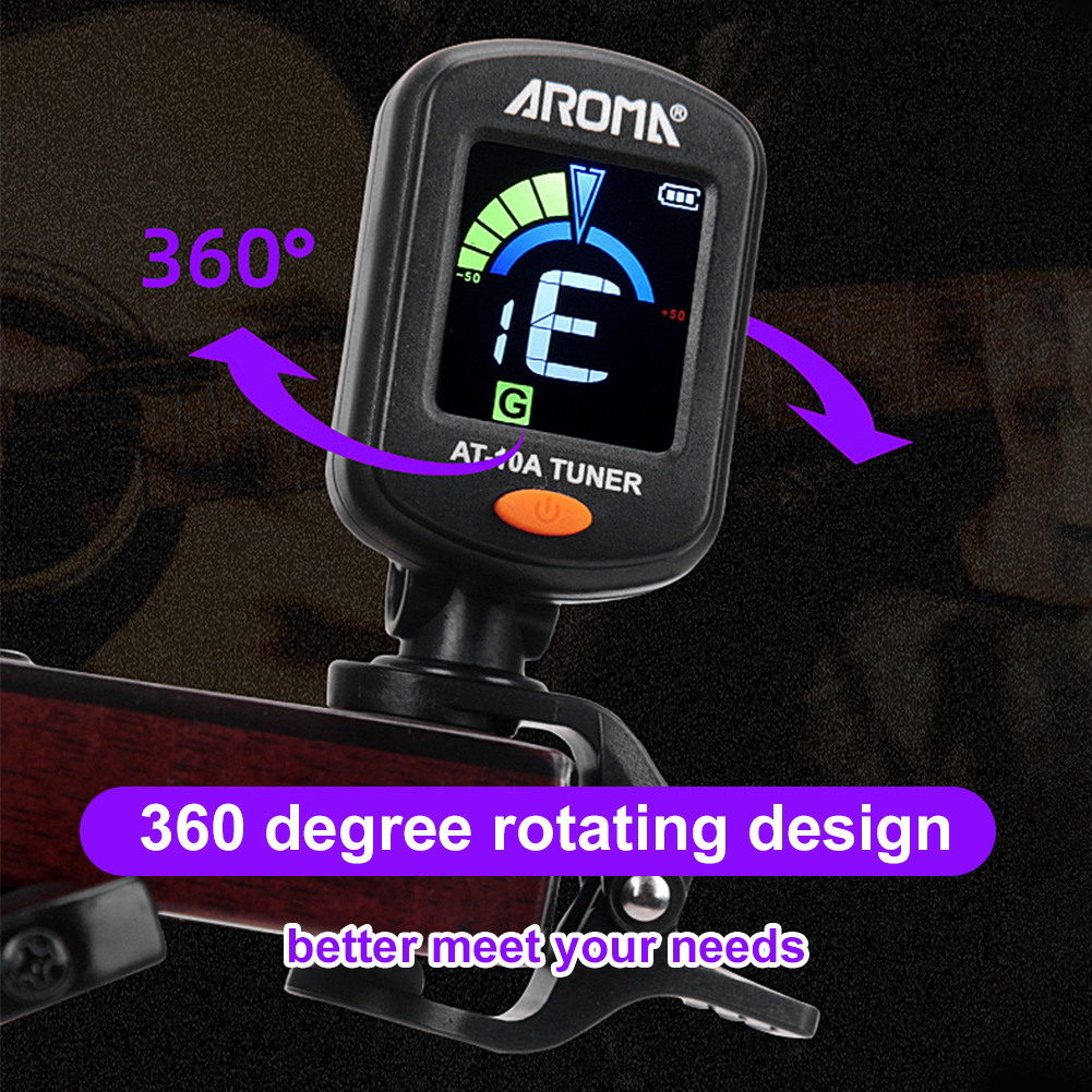 Guitar Tuner Foldable Rotatabl - Guitar Tuner Clip บทวิจารณ์และราคา