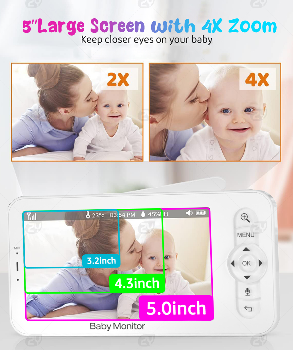 HD WiFi Baby Monitor with APP, - Audio Hd Music บทวิจารณ์และราคา
