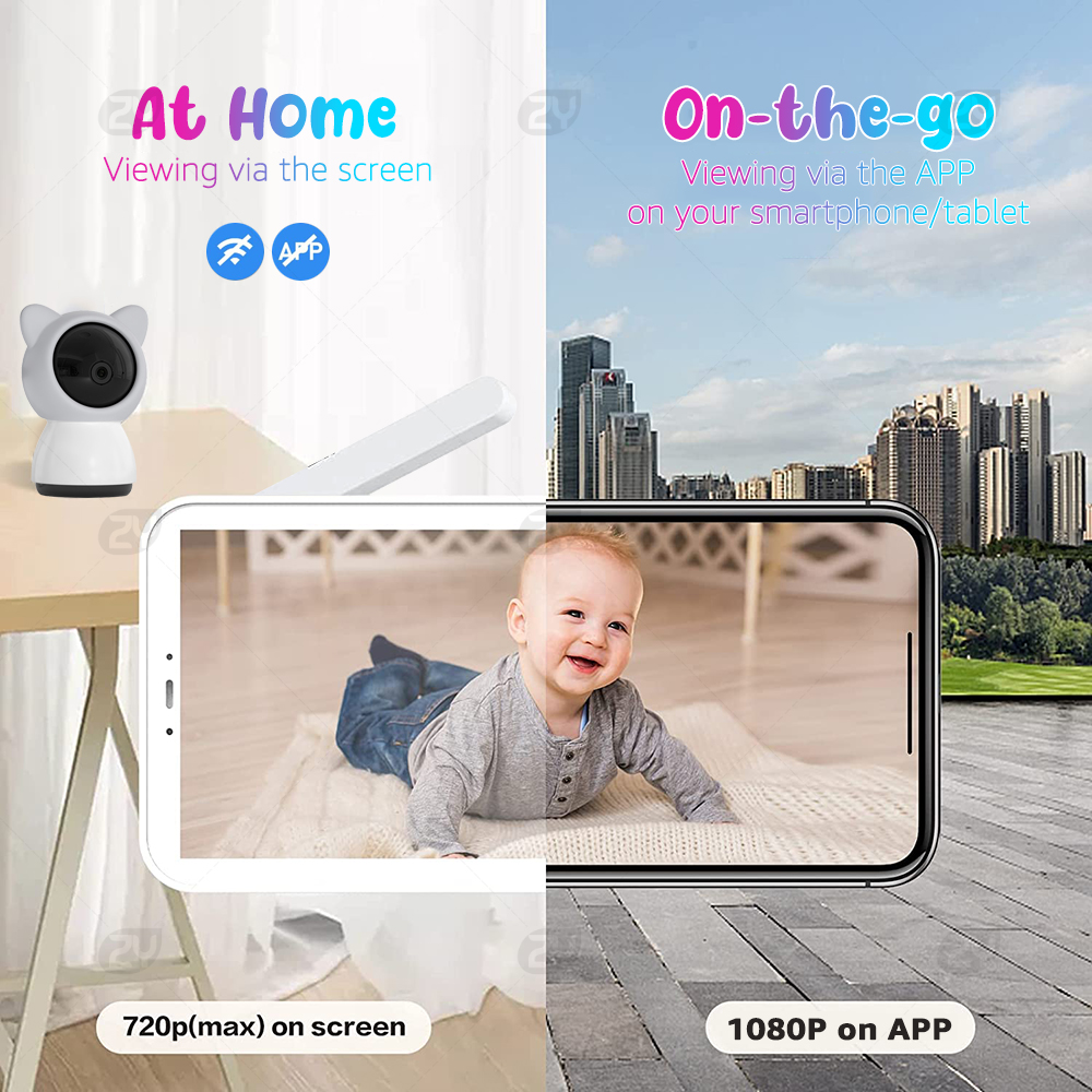 HD WiFi Baby Monitor with APP, - Audio Hd Music บทวิจารณ์และราคา