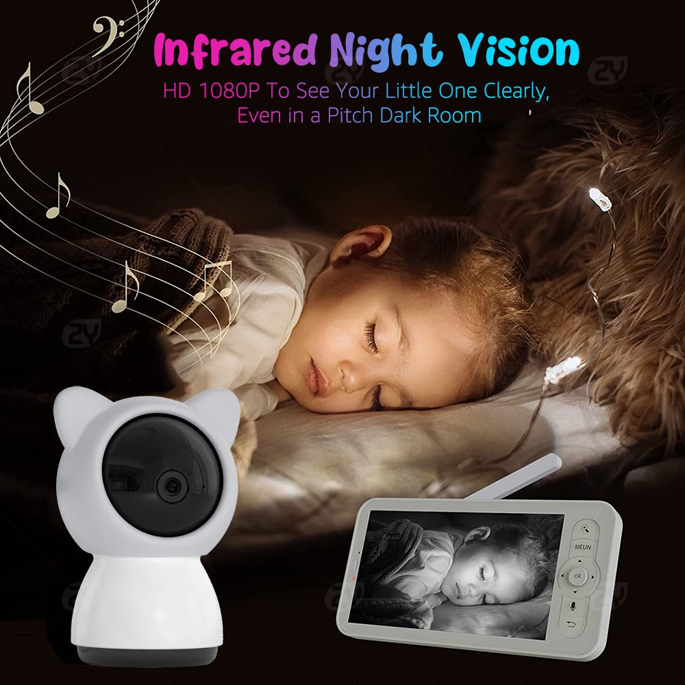 HD WiFi Baby Monitor with APP, - Audio Hd Music บทวิจารณ์และราคา