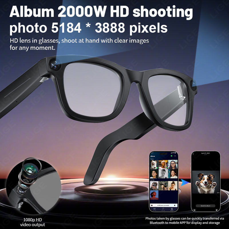 AI Smart Glasses Camera 800W B - Audio Music To Video Ai Free บทวิจารณ์และราคา