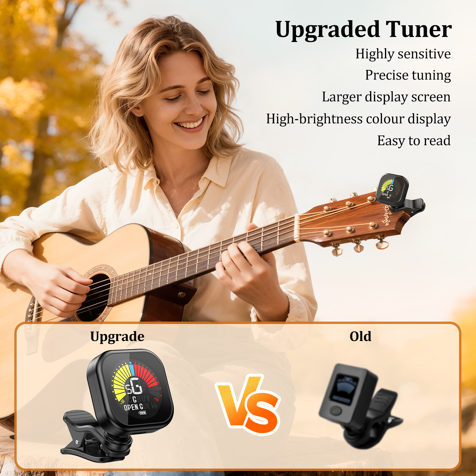 New Bee Guitar Tuner Clip-On C - Guitar Tuner Clip บทวิจารณ์และราคา
