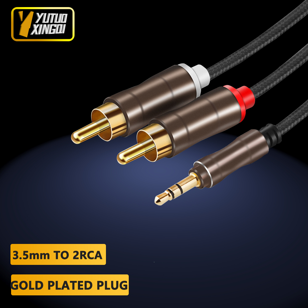 3.5 mm To 2RCA Double Lotus Au - Audio Music Converter บทวิจารณ์และราคา